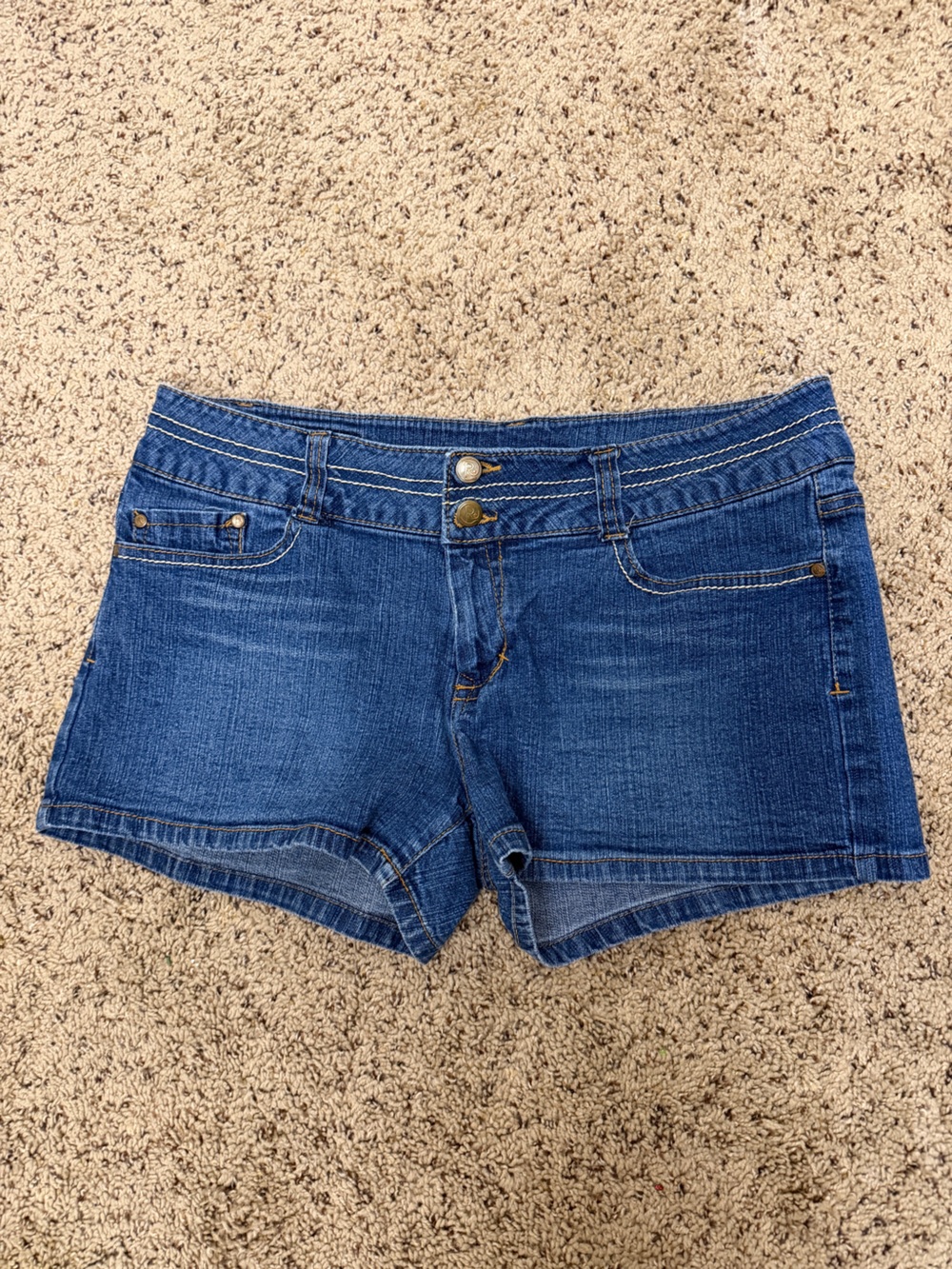 Rewash Blue Denim Short Shorts